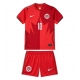 Billige Fotballdrakt Canada Jonathan David #10 Replika Hjemmedraktsett Barn VM 2026 Kortermet (med bukser)